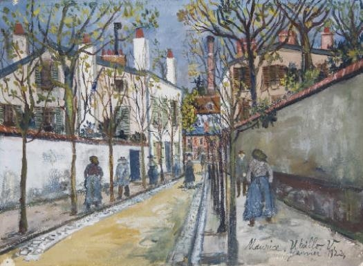 Rue à Montmartre by Maurice Utrillo, 1922