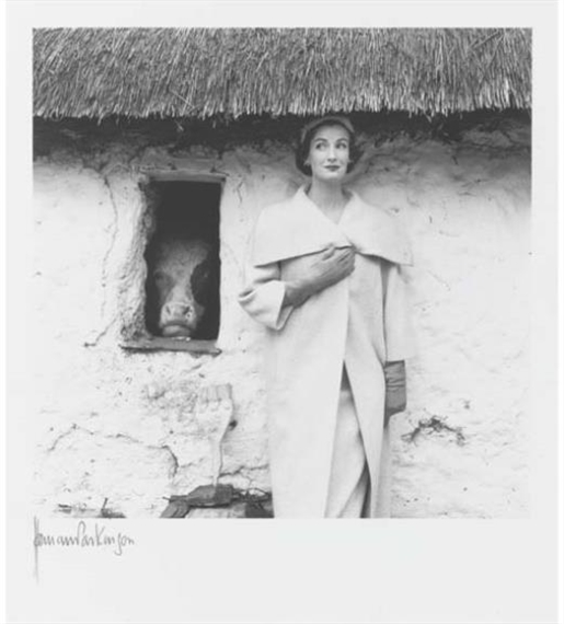 Wenda in a coat by Sybil Connolly by Norman Parkinson, 1954