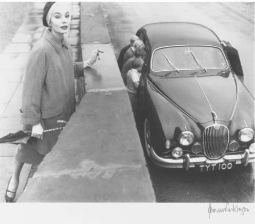 Children with Jaguar by Norman Parkinson, 1957