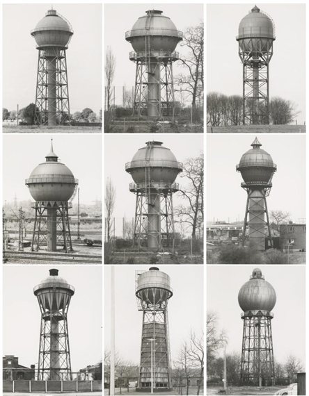 WATERTOWERS- K by Bernd & Hilla Becher, 1988