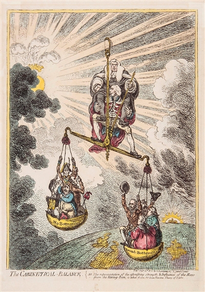 The Cabinetical-Balance by James Gillray