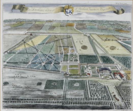 Artwork by Johannes Kip, Thomas Badeslade, Dr. Harris' History of Kent:  Twelve Plates, Made of Engravings with hand-coloring