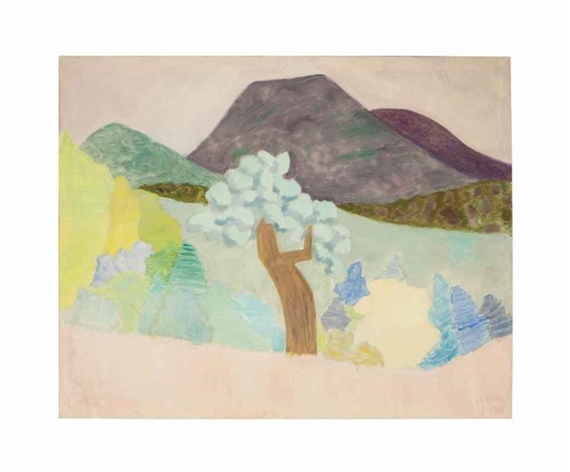 Tree & Mountain by Sally Avery, 1981