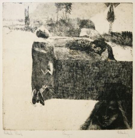 Artwork by David Harding, 2 Works: Prayer; Murat, Made of Black and white etchings