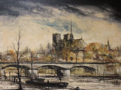 La Seine, Notre Dame, Paris by Ron Folland