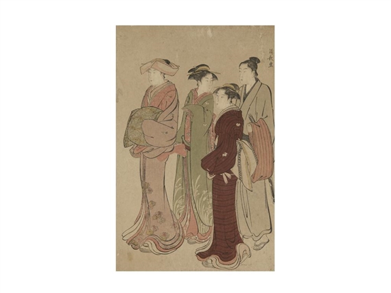 FOUR FIGURES by Torii Kiyonaga
