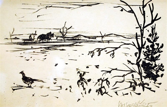 At forest by Vojtěch Sedláček, 1963