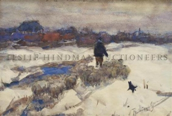 A Shepherd in the Snow - Thamine Tadama Groeneveld