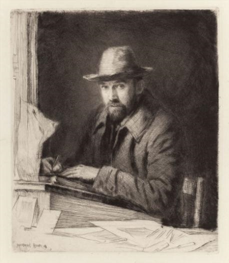 Sir MuirheadBone | Self Portrait (1908) | MutualArt