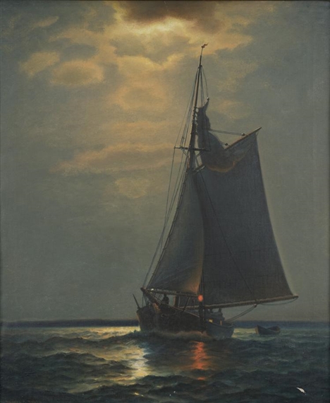 MOONLIT SAIL by James Gale Tyler