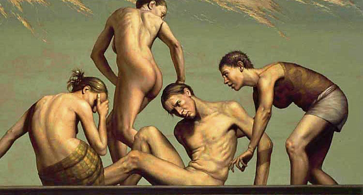 Artwork by Aleksander Balos, Aleksander Balos - Acceptance, Made of Oil paint on linen