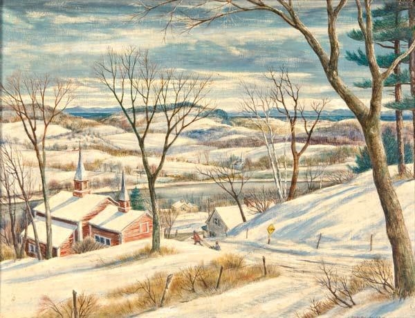 Artwork by Dudley Morris, Untitled, Made of Oil on chipboard