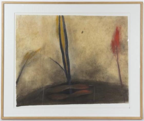 Artwork by Mira Schor, Pod, Made of Mixed media