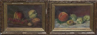 2 Works: Still Life Paintings - A. Sebille