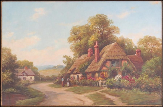 DUTCH HOME IN SUMMER by John A. Servas