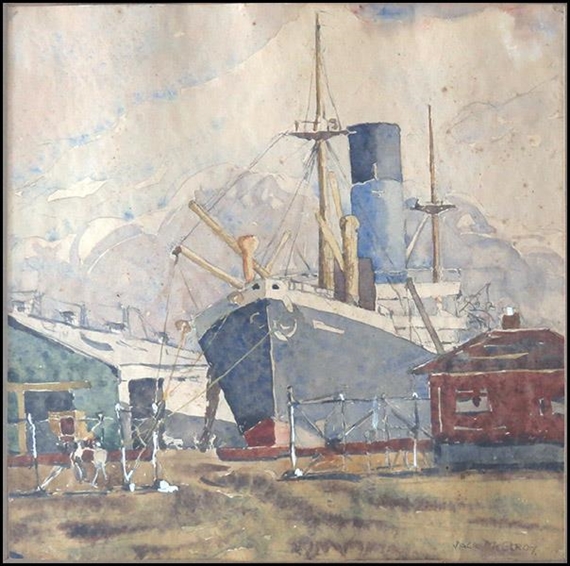 S.S. RHEXENOR, WORKING CARGO, U.S.A. - John Mcelroy