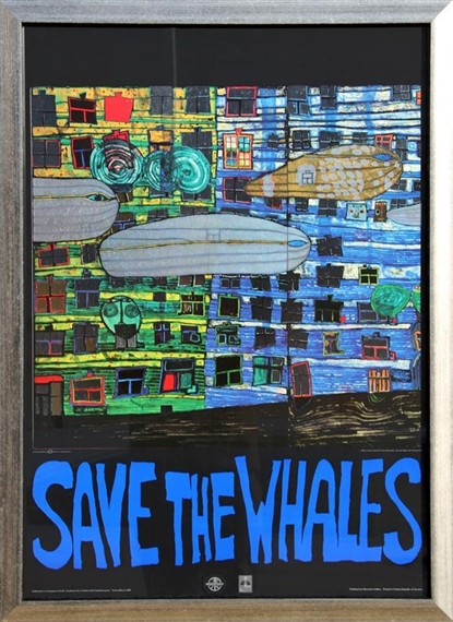 Save the Whales by Friedensreich Hundertwasser, 1982