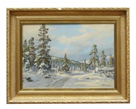 Vinterlandskap by Thorvald Rygaard