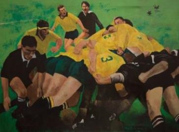 Rugby by Roy Dalgarno, 1991