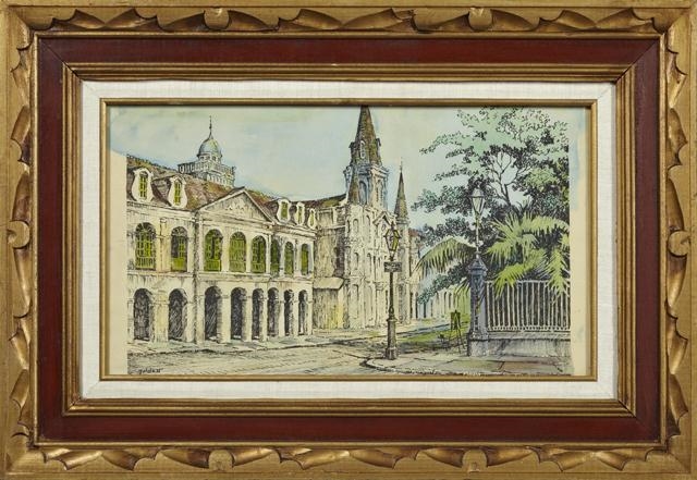 Rolland Golden | St. Louis Cathedral and the Cabildo (20th Century ...