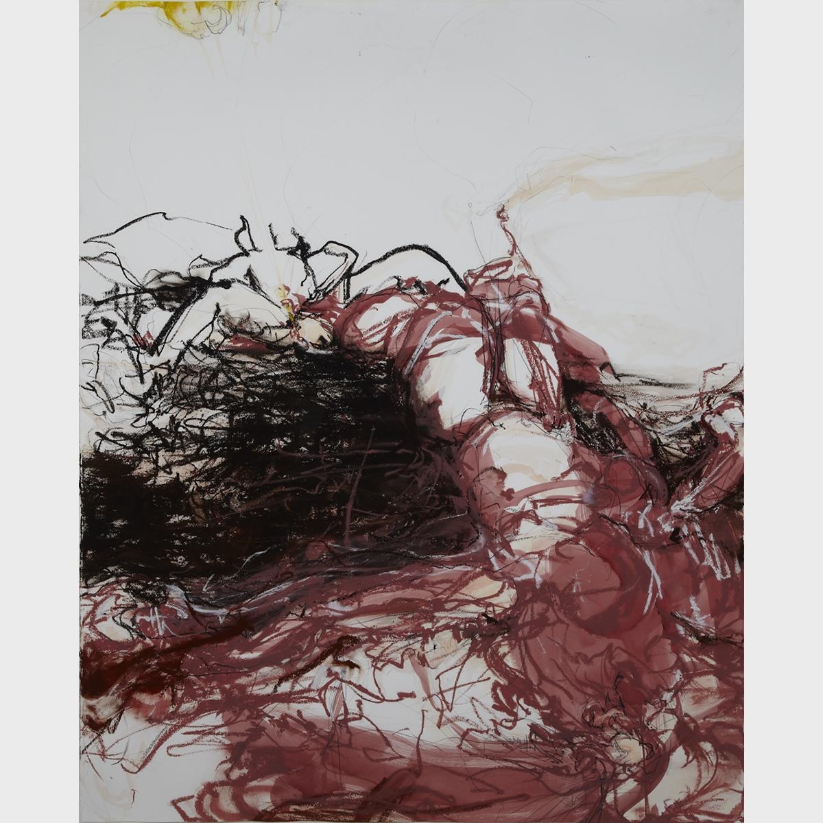 Artwork by Katie Pratt, LAY LADY LAY, Made of mixed media on paper