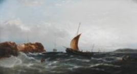 Shipping near North Wales by W. H. Williamson