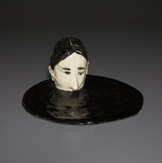 Artwork by Klara Kristalova, Pond, Made of glazed stoneware