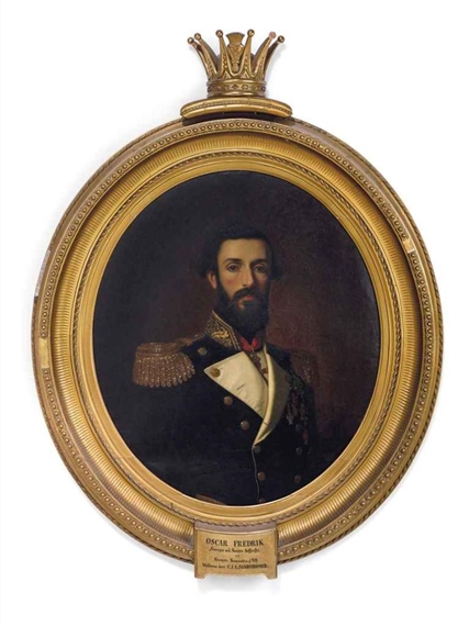 Portrait of Oscar II  King of Sweden and Norway by Swedish School, 19th Century