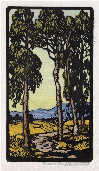Eucalyptus Grove and Stream by Frances H. Gearhart, circa 1930