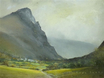 Landscape scene Craig-Yr-Aderyn - Paul Hardy