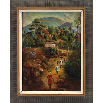 Village Scene - L.C.H. Demetry