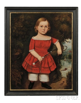 Portrait of a Young Boy in Red - William Lydston