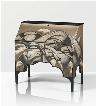 BUREAU DE PENTE, PIÈCE UNIQUE - Jean Dunand