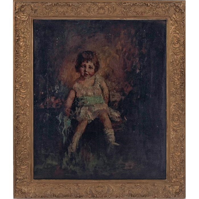 Artwork by Indiana Gyberson, Young Girl, Made of oil on board