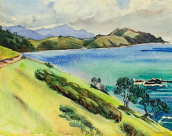 The road to Russell by Beatrice Seddon, 1957