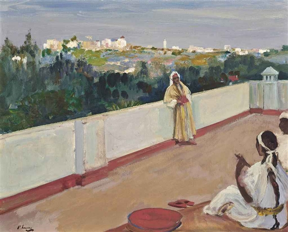 Evening on the House Top, Tangier by John Lavery, 1920