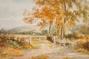 A QUAINT ENGLISH FIELD by Albert Edmund Gyngell