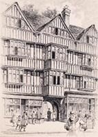 4 works; Entrance to Staple Inn, Holborn; The Guildhall; Williamson's; St. Andrew Undershaft - Ernest Edwards