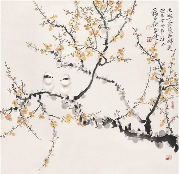 FLOWERS AND BIRDS by Jia Guangjian