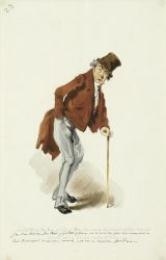 Je l'ai dit au feu Roi... From: Les Gens de Paris by Paul Gavarni