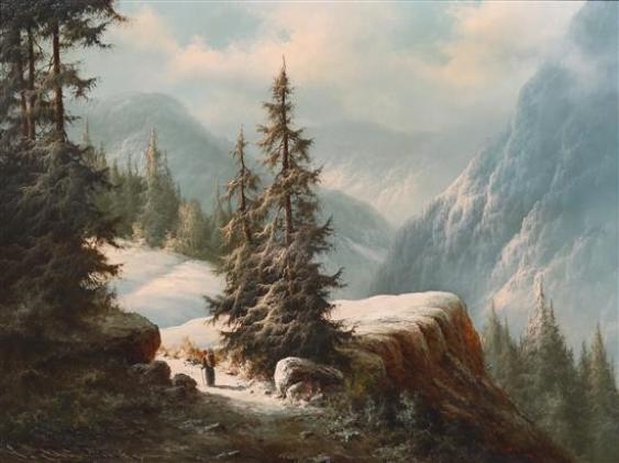 Mountain Trail by Ludwig Muninger