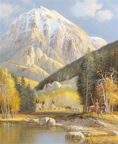 Camp of the Sioux by Bill Shaddix, 1984