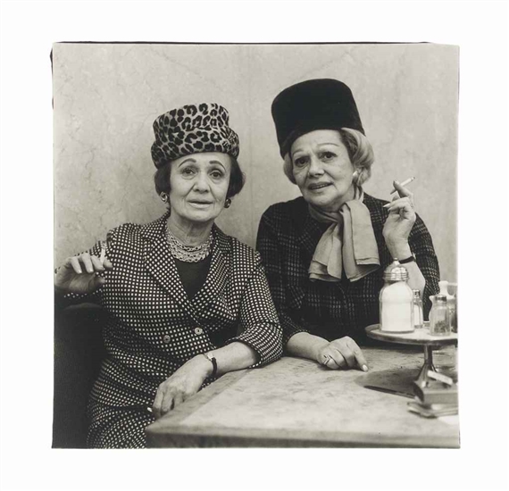 Two Ladies at the Automat, N.Y.C., 1966 by Diane Arbus, 1966