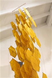 Jacob Hashimoto’s “Gas Giant Studies” at Martha Otero Gallery and “Gas Giant” at the MOCA