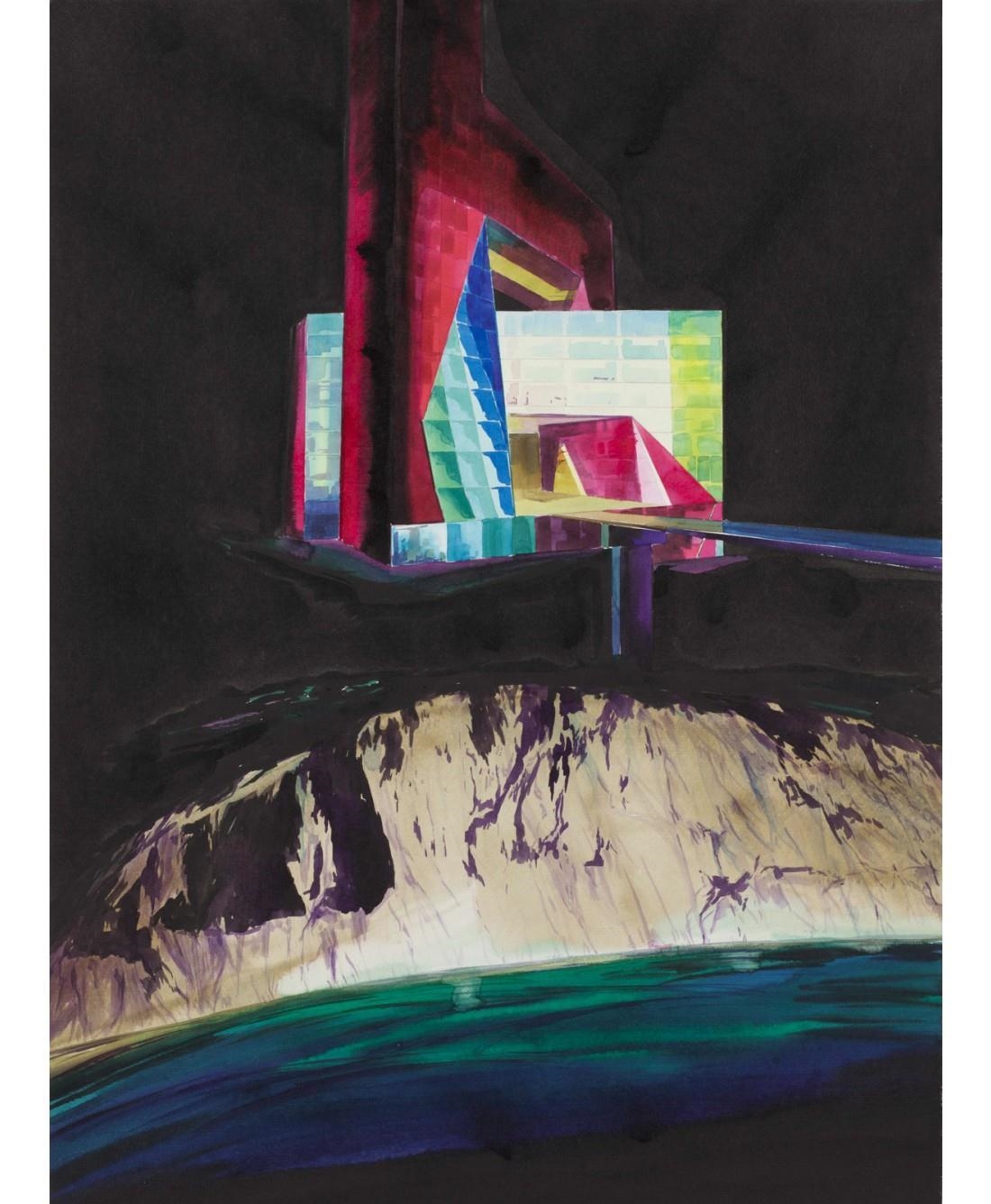 Artwork by Sergey Lotsmanov, Scale of visible, Made of ink, watercolour on paper