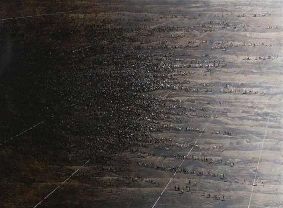 RUNNING FIGURES by Lawrence Daws, 1975