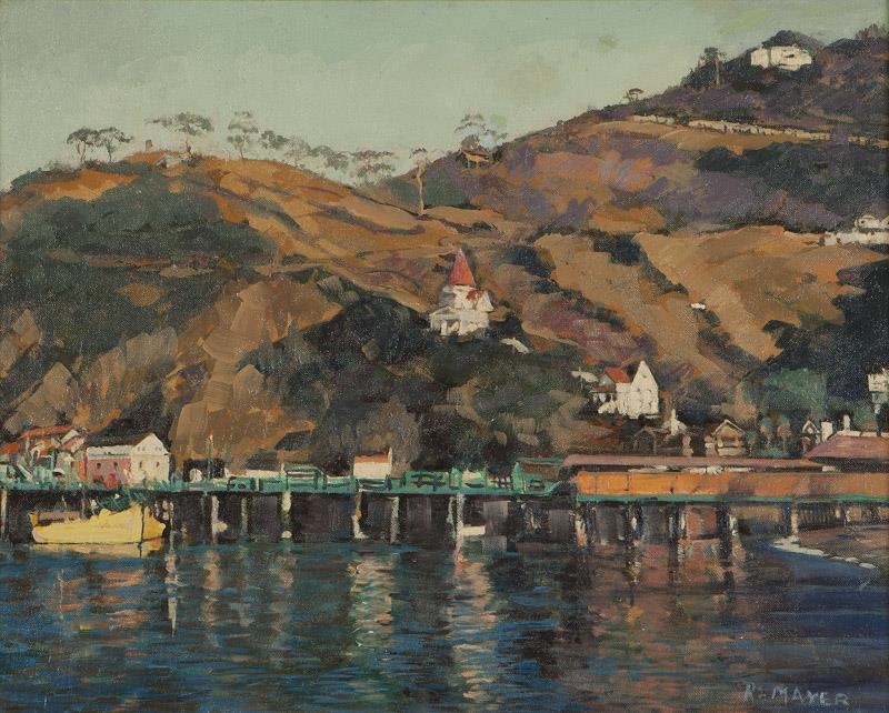 R. Mayer | View of Avalon Harbor | MutualArt