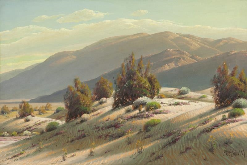 Artwork by Paul Grimm, Desert Sands, Made of oil on canvas