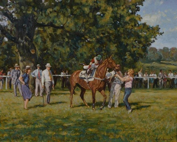 Point to Point - The Paddock Holnicote by Paul S. Gribble