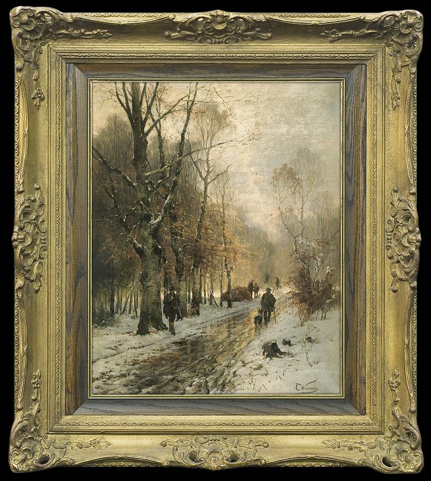 Artwork by Conrad Wimmer, On a Hunt, Made of Oil on canvas